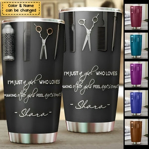 Making Girls Awesome Hairdresser Multicolor Tumbler