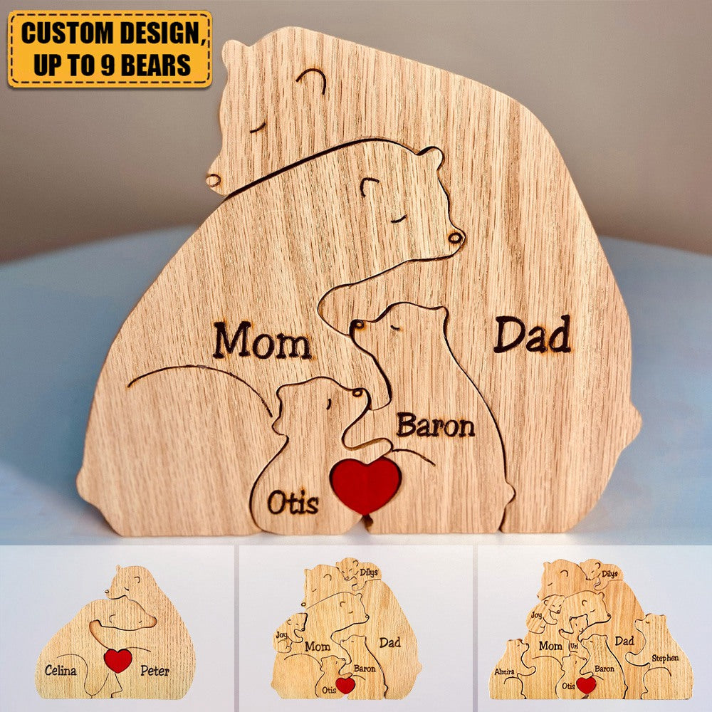 Handmade Wooden Animal Puzzle - Puppy Dog - Personalized