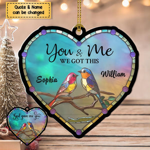 God Gave Me You - Personalized Custom Suncatcher Ornament