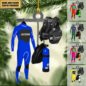 Custom Christmas Ornaments – Unique Scuba Diving Shaped Ornament