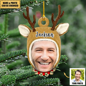 Custom Photo - Lovely Reindeer Ornament