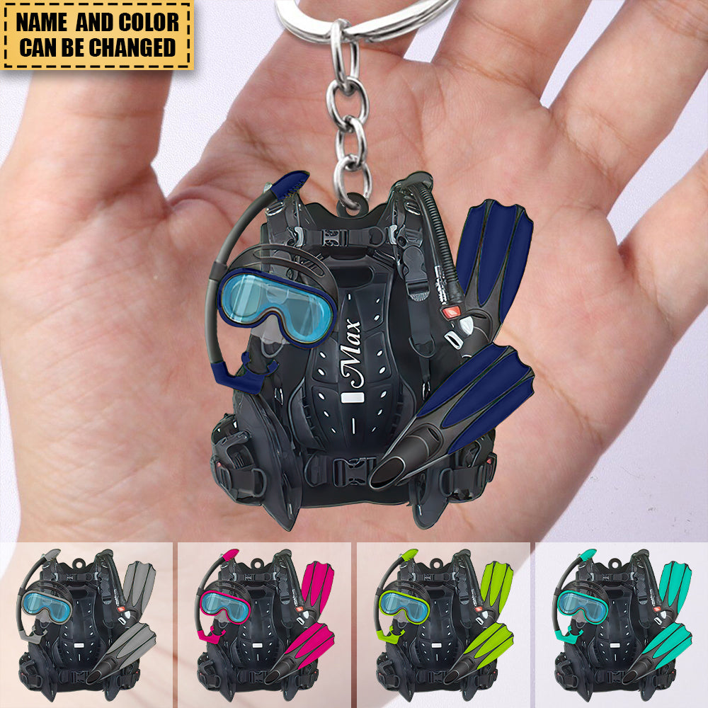 Biker Motorcycle Racing Personalized Keychain - yeetcat