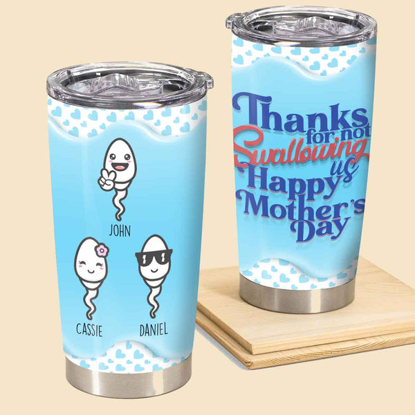 Mother And Daughter Forever Linked Together - Personalized Tumbler Cup -  yeetcat