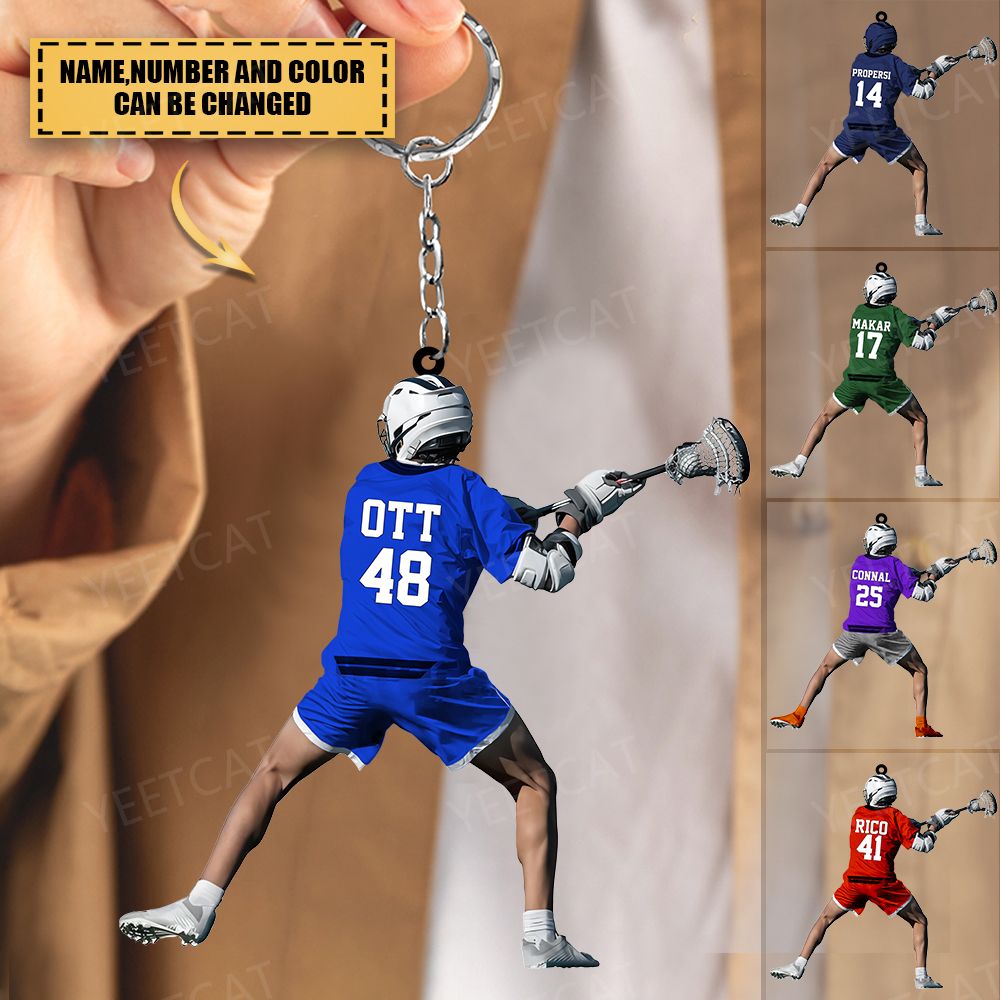 Lacrosse on sale stick keychain