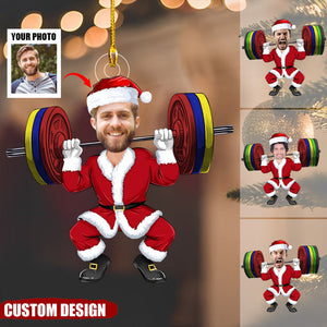 Merry Liftmas - Personalized Acrylic Photo Ornament