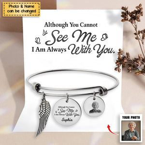 I am Always With You - Personalized Memorial Angel Bracelet