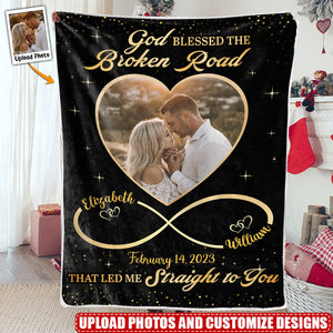 Custom Photo I Love You Forever And Always - Couple Personalized Custom Blanket - Gift For Husband Wife, Anniversary