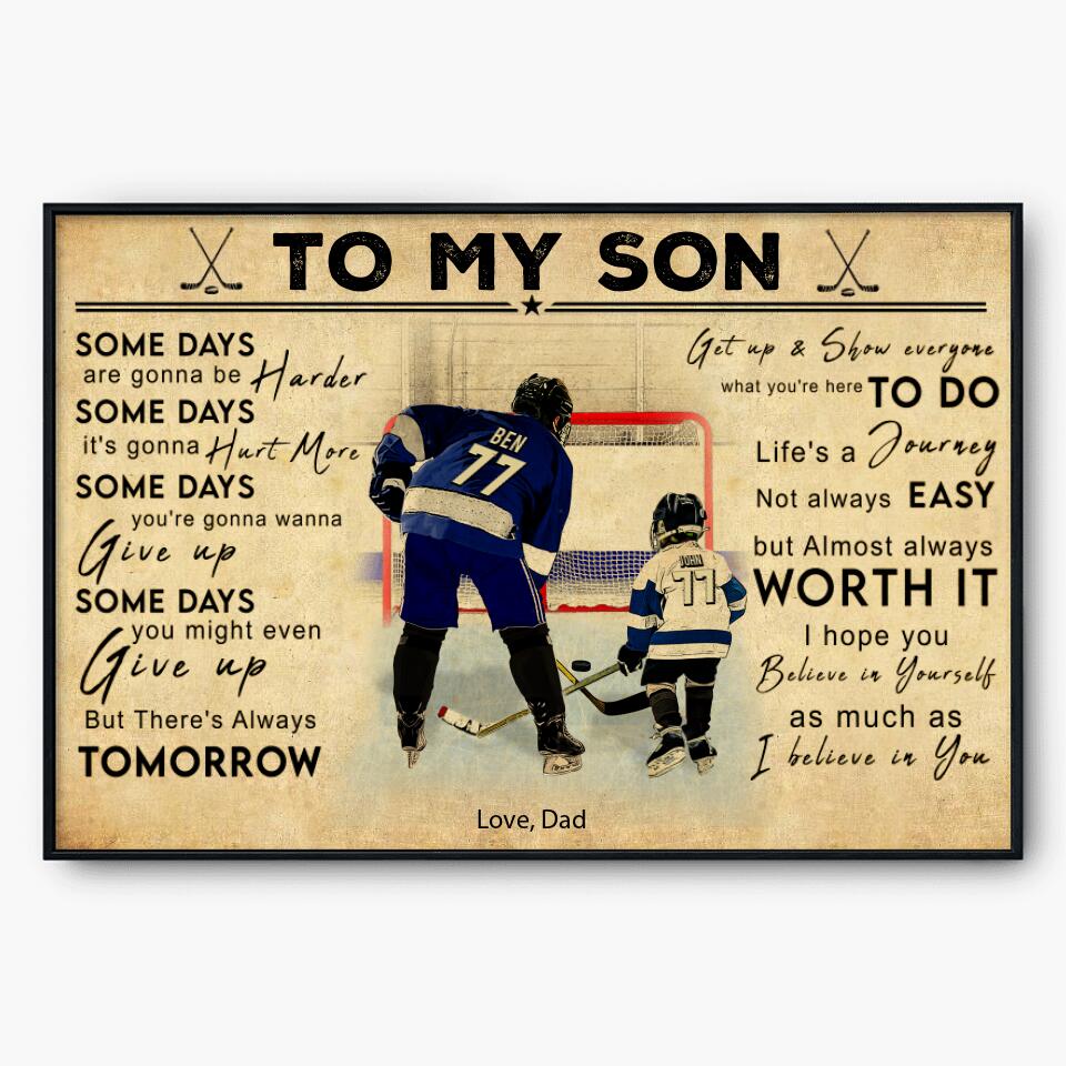 Custom Personalized Ice Hockey Poster, Canvas, Hockey Gifts, Gifts For -  yeetcat