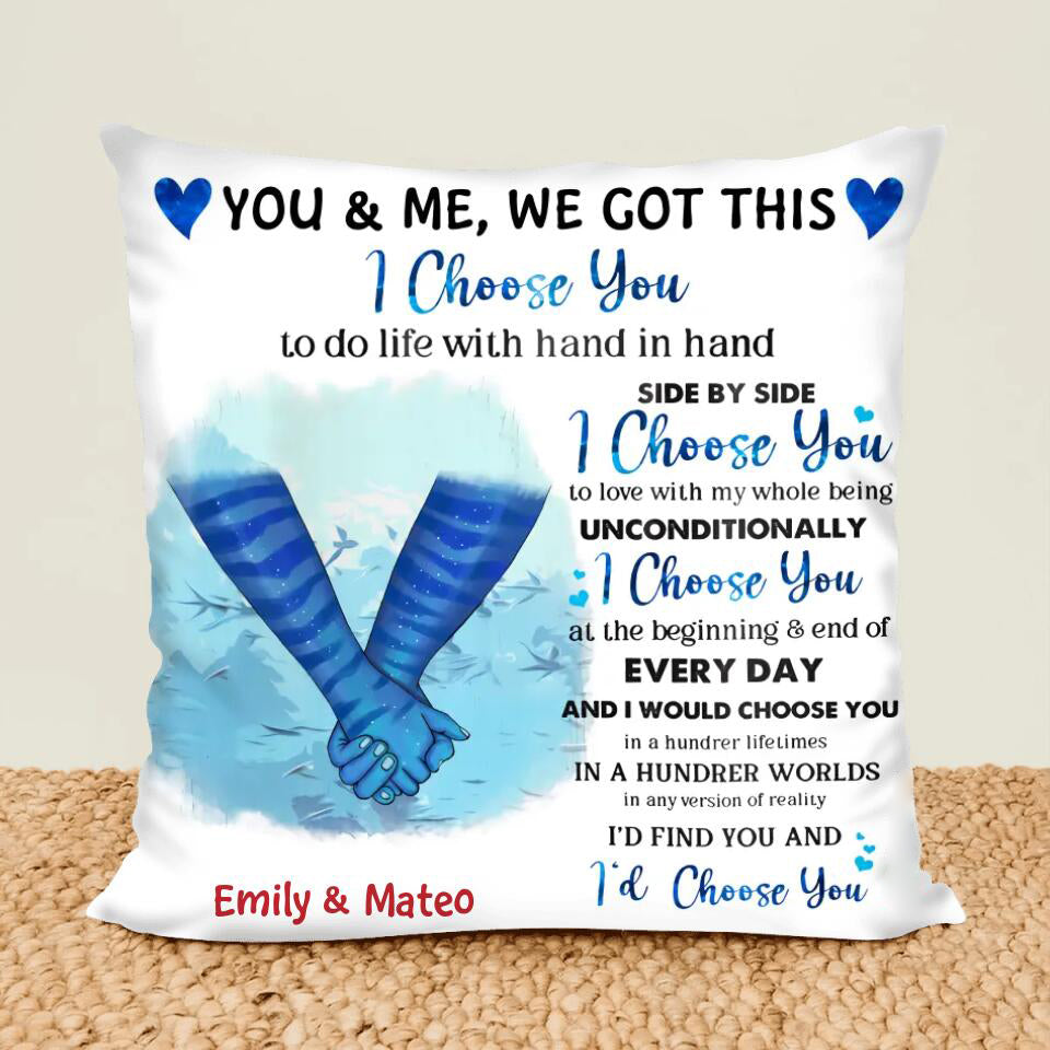 Personalized Pillow Case - Gift For Couple - You And Me We Got