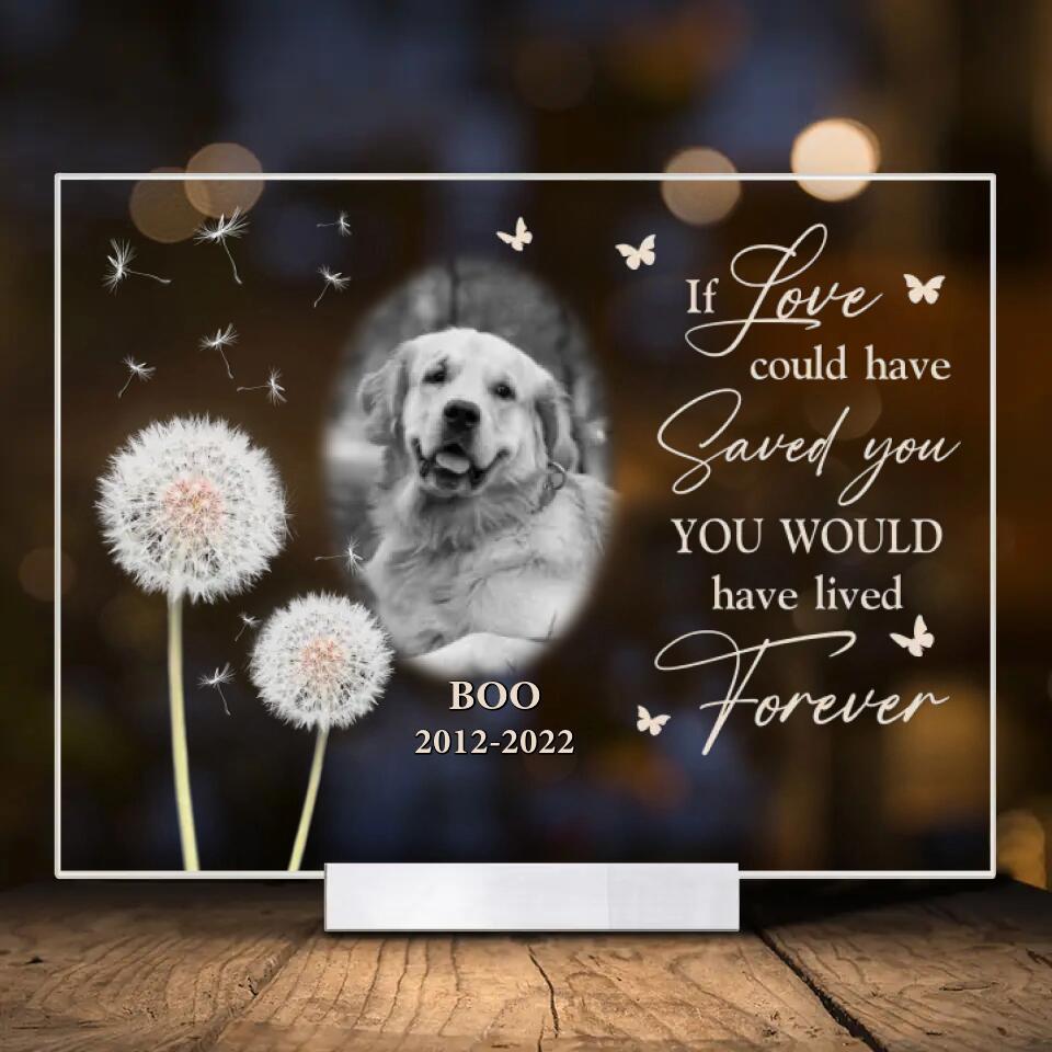 Personalised Pet Memorial Quote Photo Acrylic Block Pet, Dog, Remembrance  Gift - Little Gifts With Love