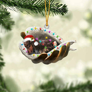 Cocker spaniel 3 Sleeping Angel In God Hand Christmas Ornament