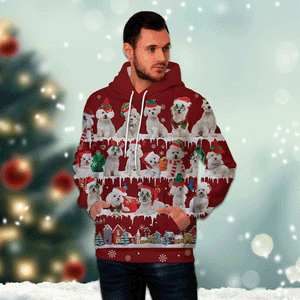 Maltese - Snow Christmas - 3D Hoodie