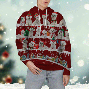 Maltese - Snow Christmas - 3D Hoodie