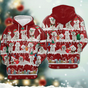 Maltese - Snow Christmas - 3D Hoodie