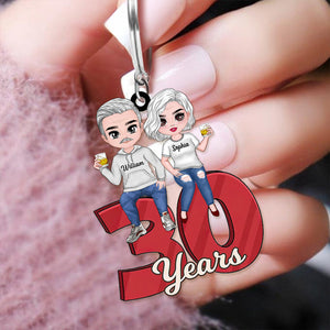 Personalized Anniversary Couple Annoying Each Other And Still Going Strong Acrylic Keychain