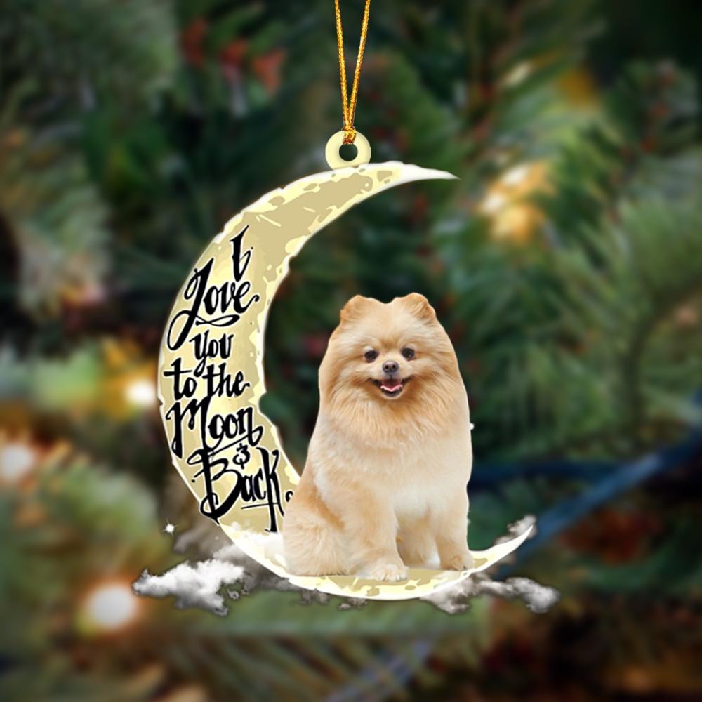 Pomeranian christmas fashion decoration