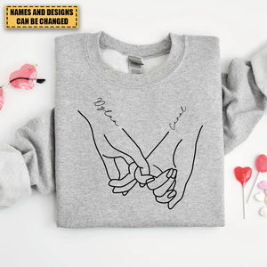 Valentine Day Sweatshirt, Personalized Valentine Sweatshirt