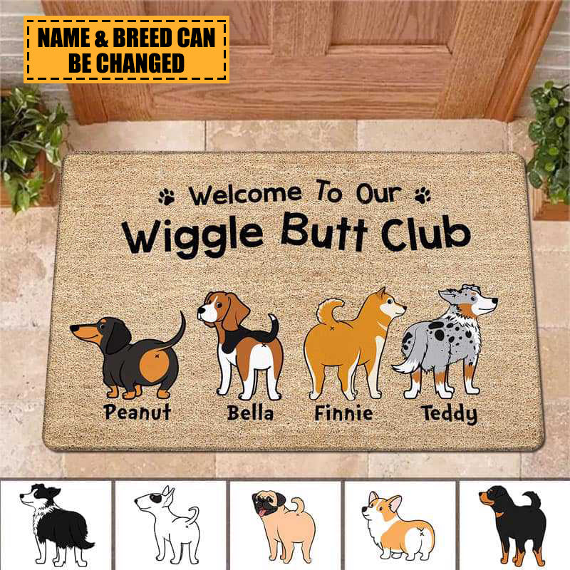 Custom Photo Welcome To House Dog Doormat - yeetcat